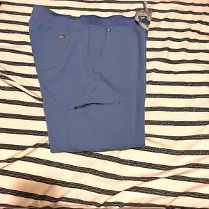 figs ciel blue joggers